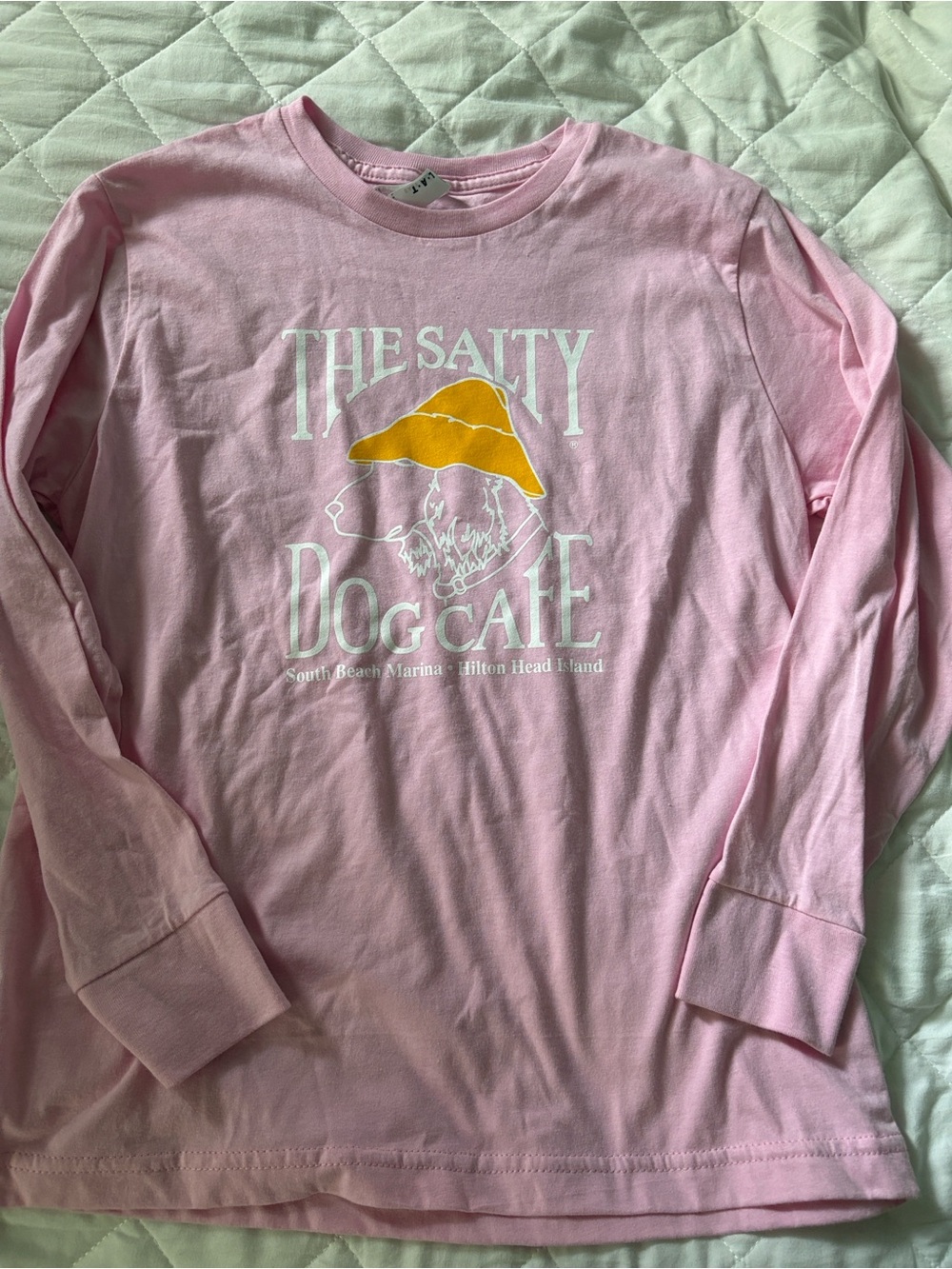 The Salty Dog Café Pink Long-Sleeve Tee